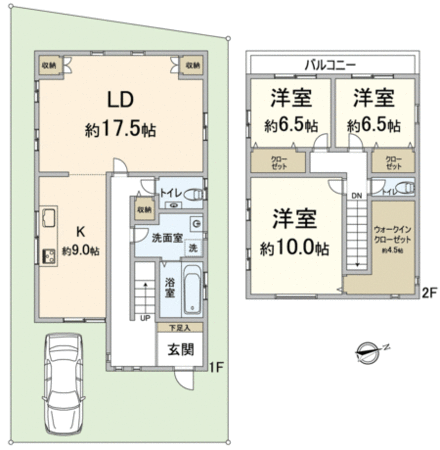 向日市鶏冠井町山畑 間取り 向日市鶏冠井町山畑 間取り