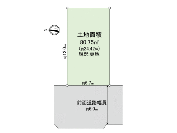 向日市上植野町落堀 地形図 向日市上植野町落堀 地形図