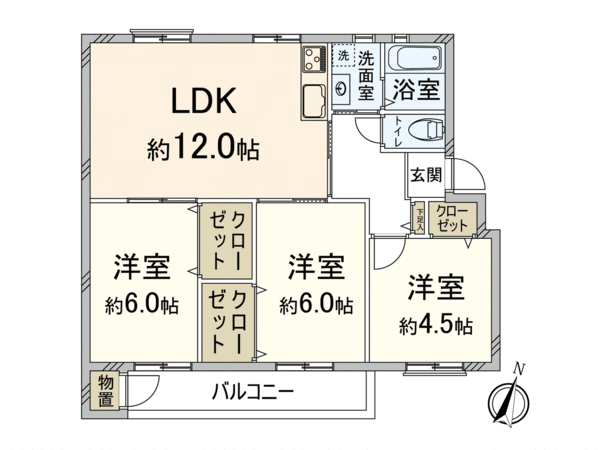 長岡天神竹の台団地 D1 間取り 長岡天神竹の台団地 D1 間取り
