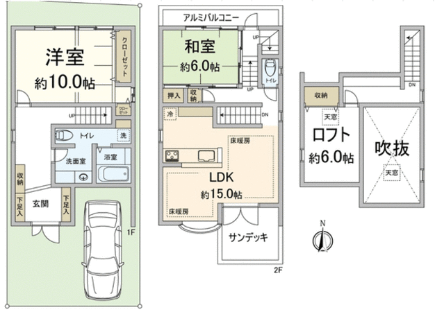 京都府向日市上植野町中福知 間取り 京都府向日市上植野町中福知 間取り