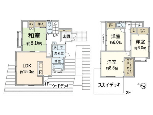 長岡京市光風台 間取り 長岡京市光風台 間取り