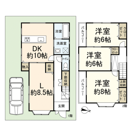 西京区桂艮町 間取り 西京区桂艮町 間取り