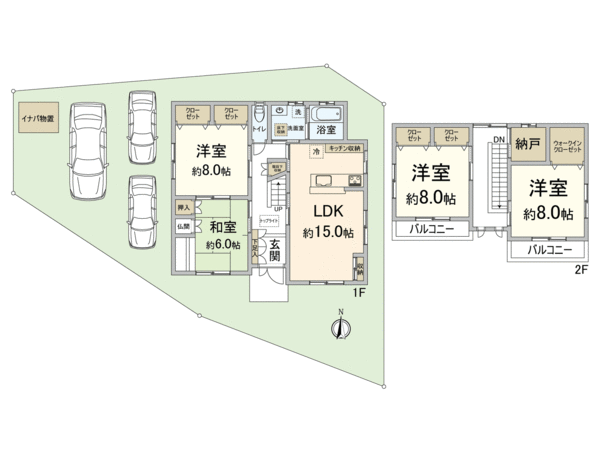 向日市物集女町北ノ口 間取り 向日市物集女町北ノ口 間取り