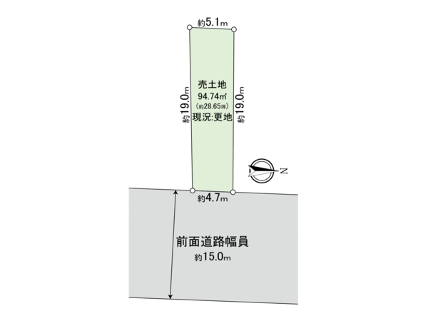 向日市寺戸町瓜生 地形図 向日市寺戸町瓜生 地形図