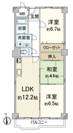 イトーピア向日マンション C棟 間取り イトーピア向日マンション C棟 間取り