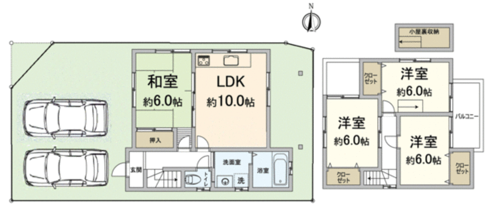 西京区松尾鈴川町 間取り 西京区松尾鈴川町 間取り