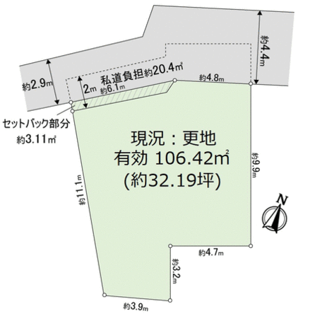 左京区下鴨東半木町 地形図 左京区下鴨東半木町 地形図