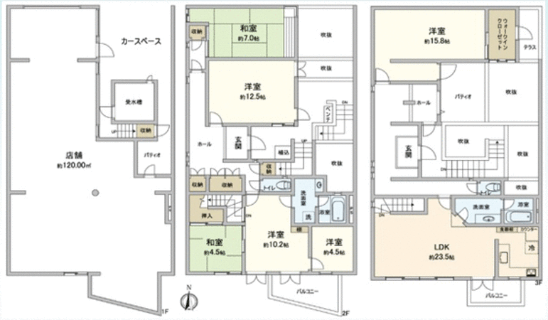 北区小山西大野町 間取り 北区小山西大野町 間取り