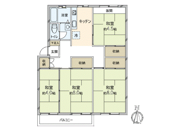 岩倉村松団地 間取り 岩倉村松団地 間取り
