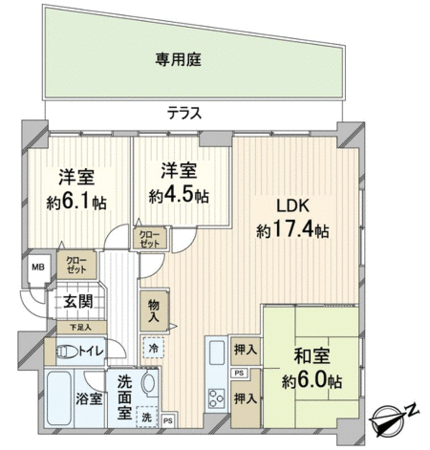 エスリード修学院 間取り エスリード修学院 間取り
