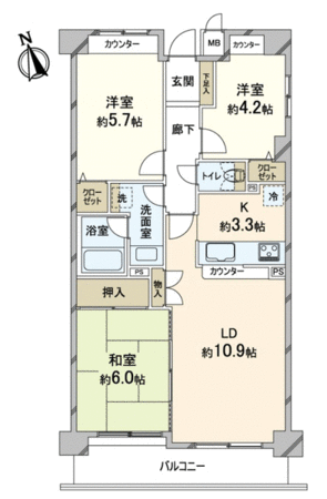 岩倉花園町パークホームズ 間取り 岩倉花園町パークホームズ 間取り