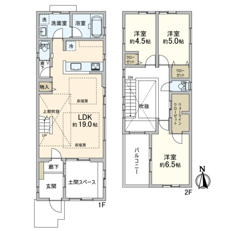 一乗寺中ノ田町 H号棟 間取り 一乗寺中ノ田町 H号棟 間取り