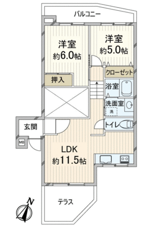 グローバル八瀬2 間取り グローバル八瀬2 間取り