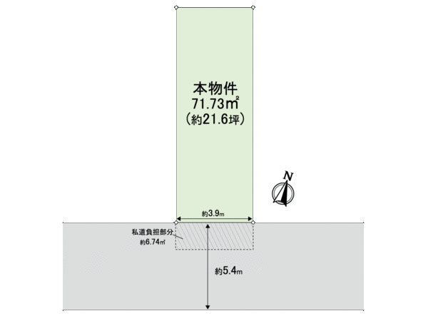 駒川3丁目 土地 間取り 駒川3丁目 土地 間取り