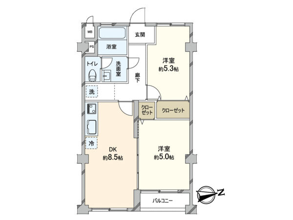 長居第2コーポラス 間取り 長居第2コーポラス 間取り