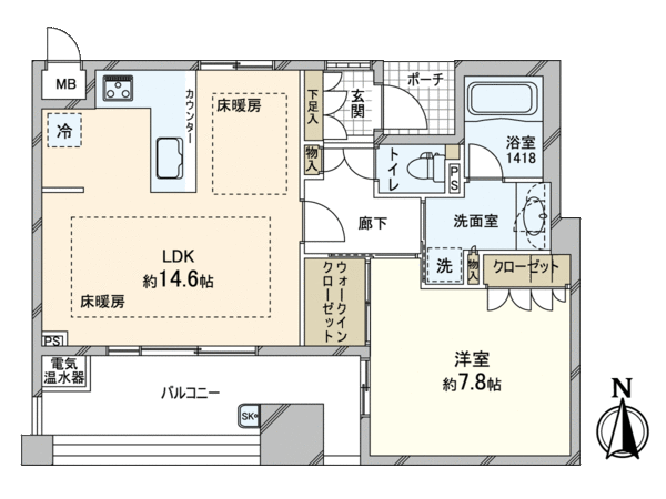 シャリエ天神橋FIRST 間取り シャリエ天神橋FIRST 間取り