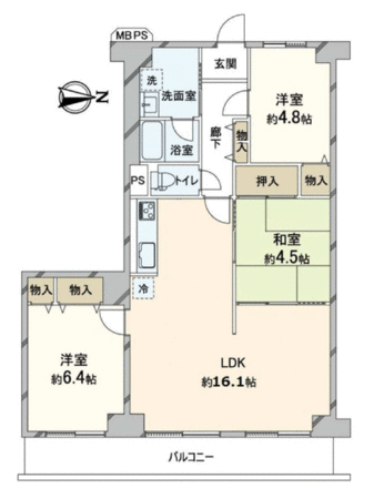 中本公園スカイハイツ 間取り 中本公園スカイハイツ 間取り