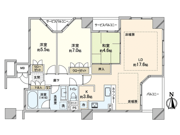 ブランズタワー大阪備後町 間取り ブランズタワー大阪備後町 間取り