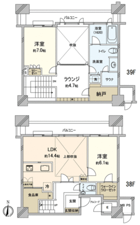 ビオール大阪大手前タワー 間取り ビオール大阪大手前タワー 間取り