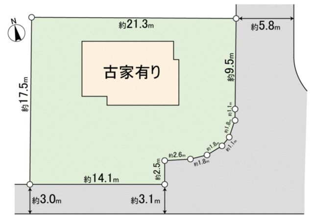 高野台3丁目 土地 地形図 高野台3丁目 土地 地形図