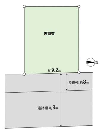 真上町6丁目 古家付き土地 間取り 真上町6丁目 古家付き土地 間取り