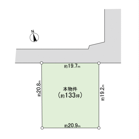 高野台3丁目 土地 地形図 高野台3丁目 土地 地形図