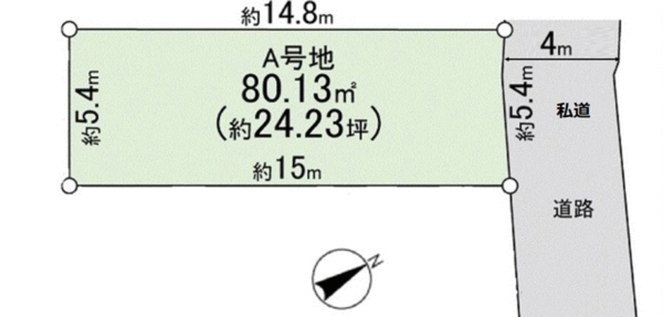 吹田市朝日が丘町 A号地 地形図 吹田市朝日が丘町 A号地 地形図