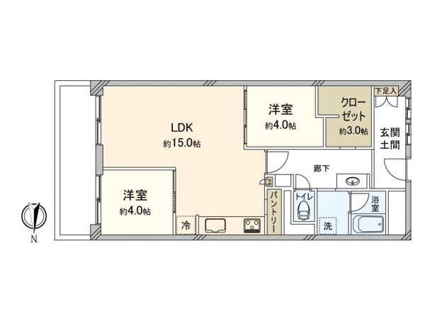 コープ野村扇町 間取り コープ野村扇町 間取り