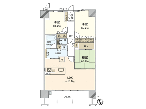 ファインシティ千里津雲台 間取り ファインシティ千里津雲台 間取り