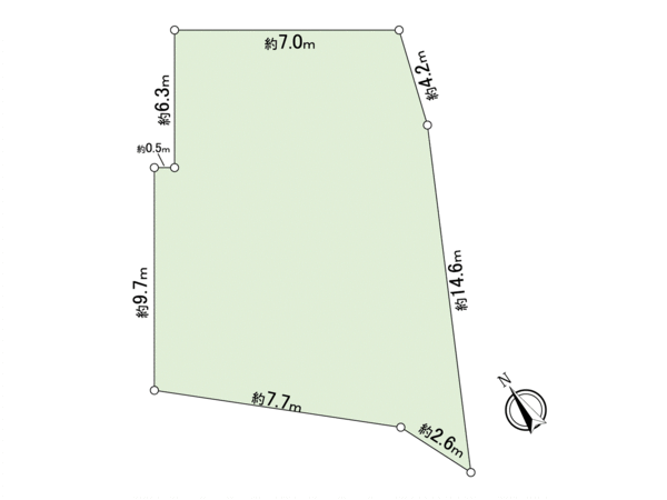 城東区諏訪1丁目(土地) 地形図 城東区諏訪1丁目(土地) 地形図