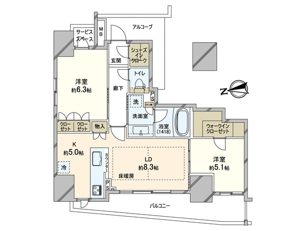 プラウド南堀江 間取り プラウド南堀江 間取り