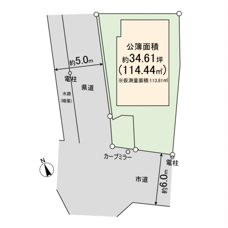 寺本5丁目 土地 地形図 寺本5丁目 土地 地形図