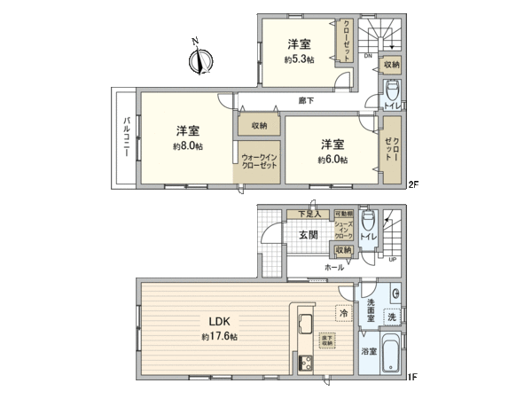 鳴尾町2丁目 新築戸建 2号棟 間取り 鳴尾町2丁目 新築戸建 2号棟 間取り