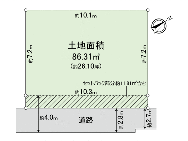 鳴尾町三丁目・土地 地形図 鳴尾町三丁目・土地 地形図
