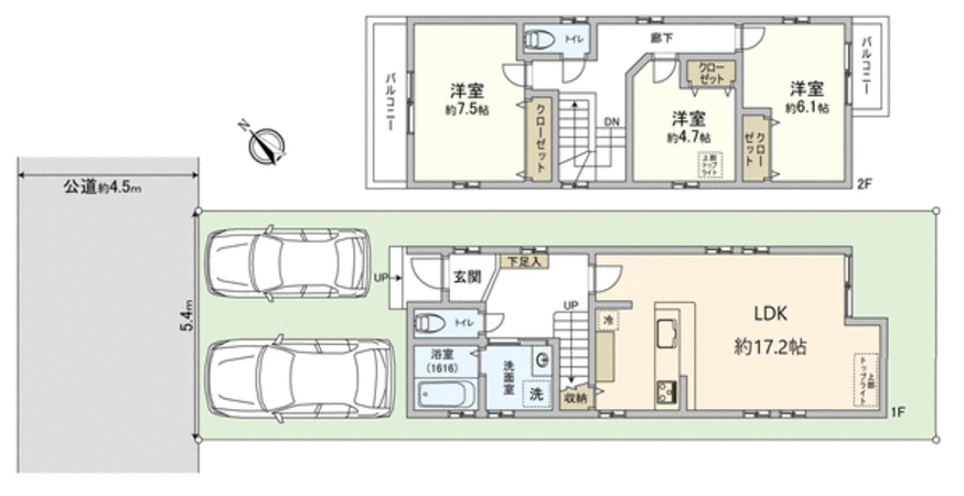 浜甲子園三丁目・新築戸建 間取り 浜甲子園三丁目・新築戸建 間取り
