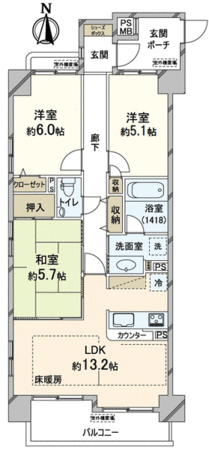 ヴィヴァーチェ西院 間取り ヴィヴァーチェ西院 間取り