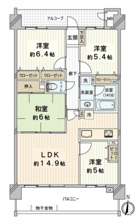 コスモシティ梅小路公園 間取り コスモシティ梅小路公園 間取り