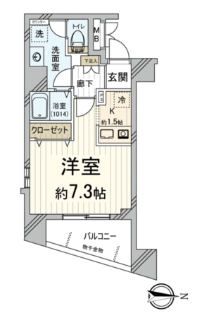 ライジングコート京都西院フロンティア 間取り ライジングコート京都西院フロンティア 間取り