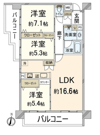 コスモ北野白梅町 間取り コスモ北野白梅町 間取り