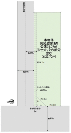 下京区西七条西八反田町 地形図 下京区西七条西八反田町 地形図