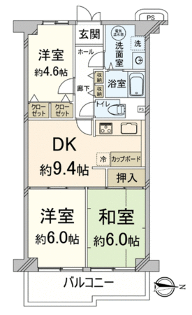 西ノ京スカイハイツ 間取り 西ノ京スカイハイツ 間取り