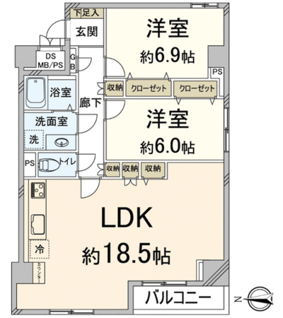 シャルム江坂 間取り シャルム江坂 間取り