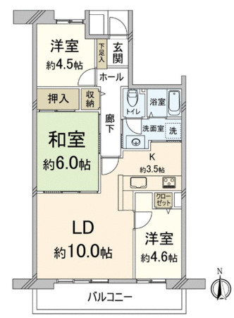 アーベイン東三国 31号棟 間取り アーベイン東三国 31号棟 間取り