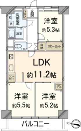 日商岩井緑地公園マンション 間取り 日商岩井緑地公園マンション 間取り