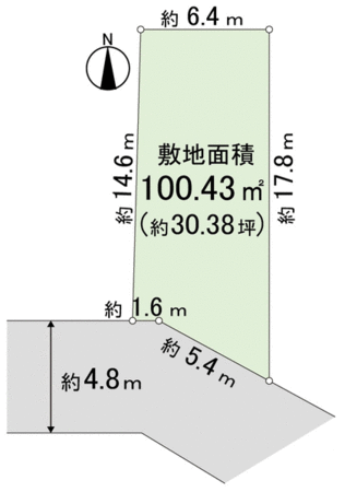 吹田市新芦屋上 売土地 地形図 吹田市新芦屋上 売土地 地形図