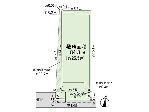 摂津市千里丘東二丁目 土地 間取り 摂津市千里丘東二丁目 土地 間取り