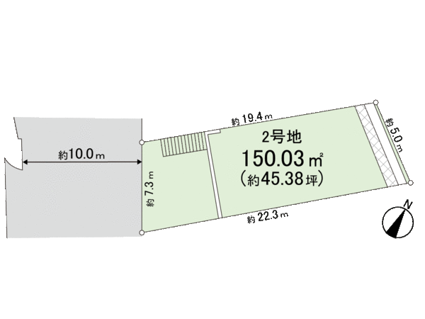吹田市新芦屋上 2号地 地形図 吹田市新芦屋上 2号地 地形図