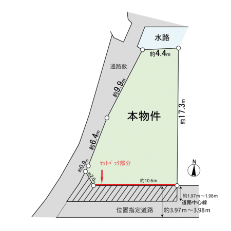 武庫元町3丁目土地 地形図 武庫元町3丁目土地 地形図