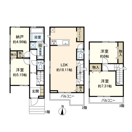 武庫之荘本町1丁目新築戸建 間取り 武庫之荘本町1丁目新築戸建 間取り