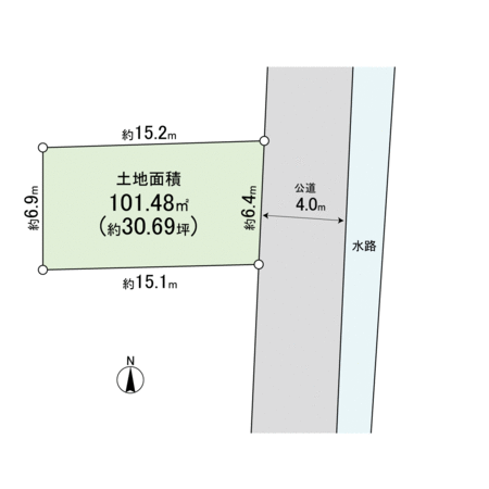 西宮市小曽根町2丁目土地 地形図 西宮市小曽根町2丁目土地 地形図